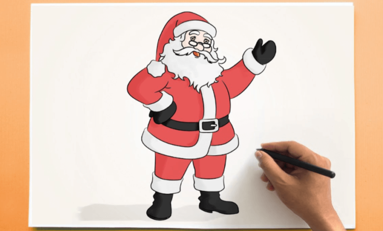 Drawing:-H36anon8bk= Santa Claus